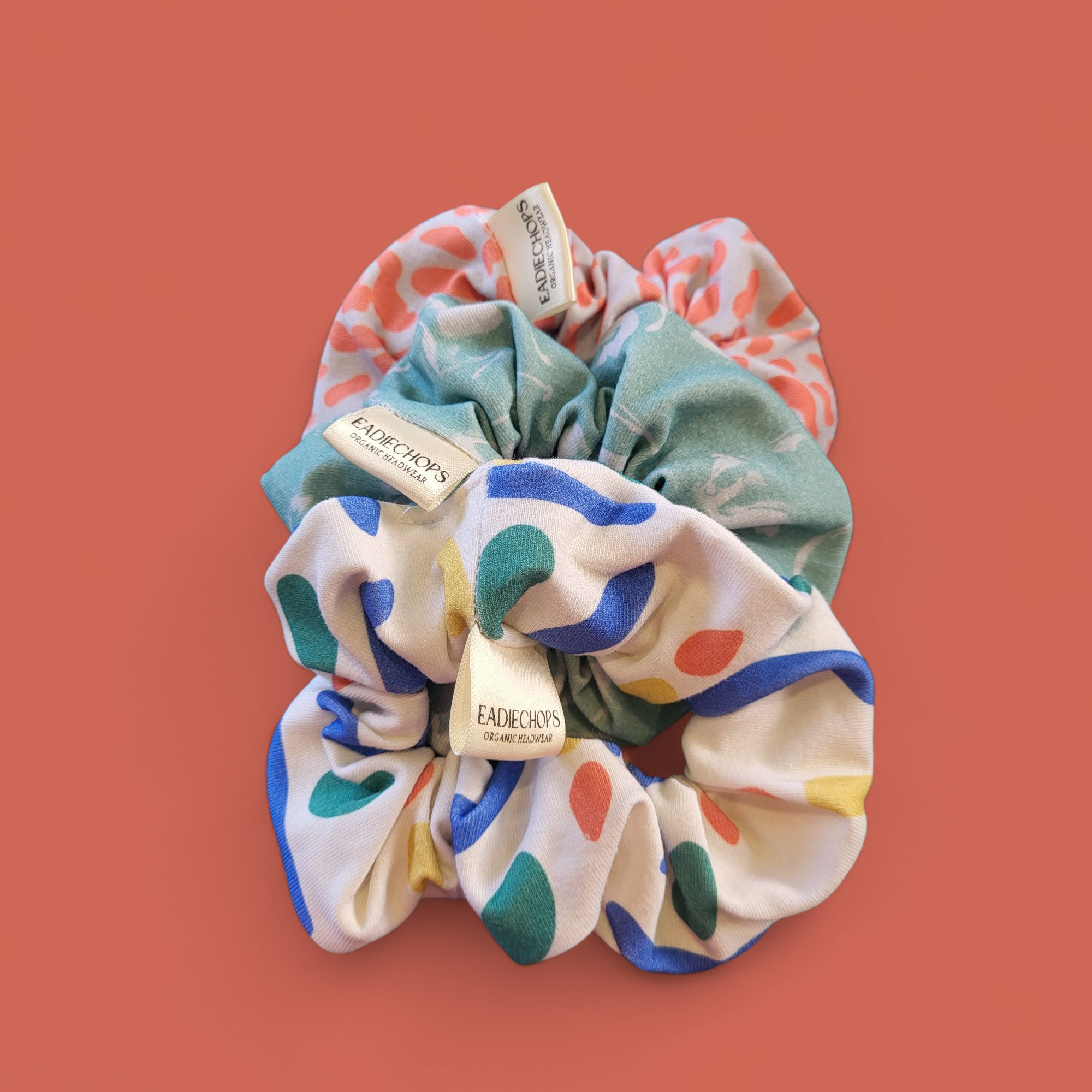 Pack of 3 organic scrunchies