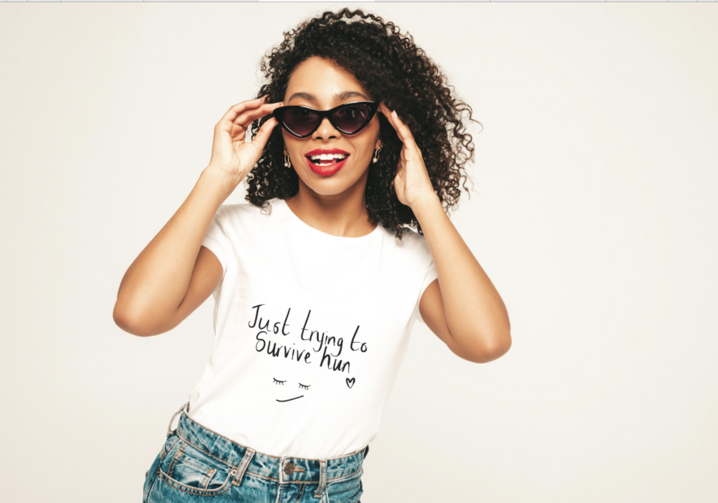 Just Trying To Survive Hun Organic T Shirt